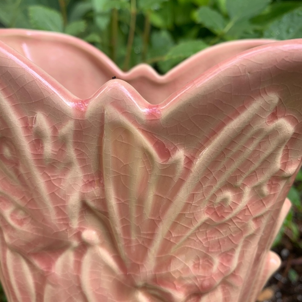 SOLD McCOY Art Deco Butterfly Vase - Picture 13 of 14